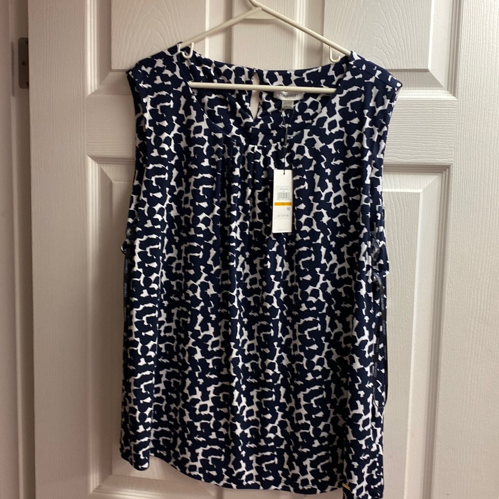 Calvin Klein Sleeveless Career Top New With Tags